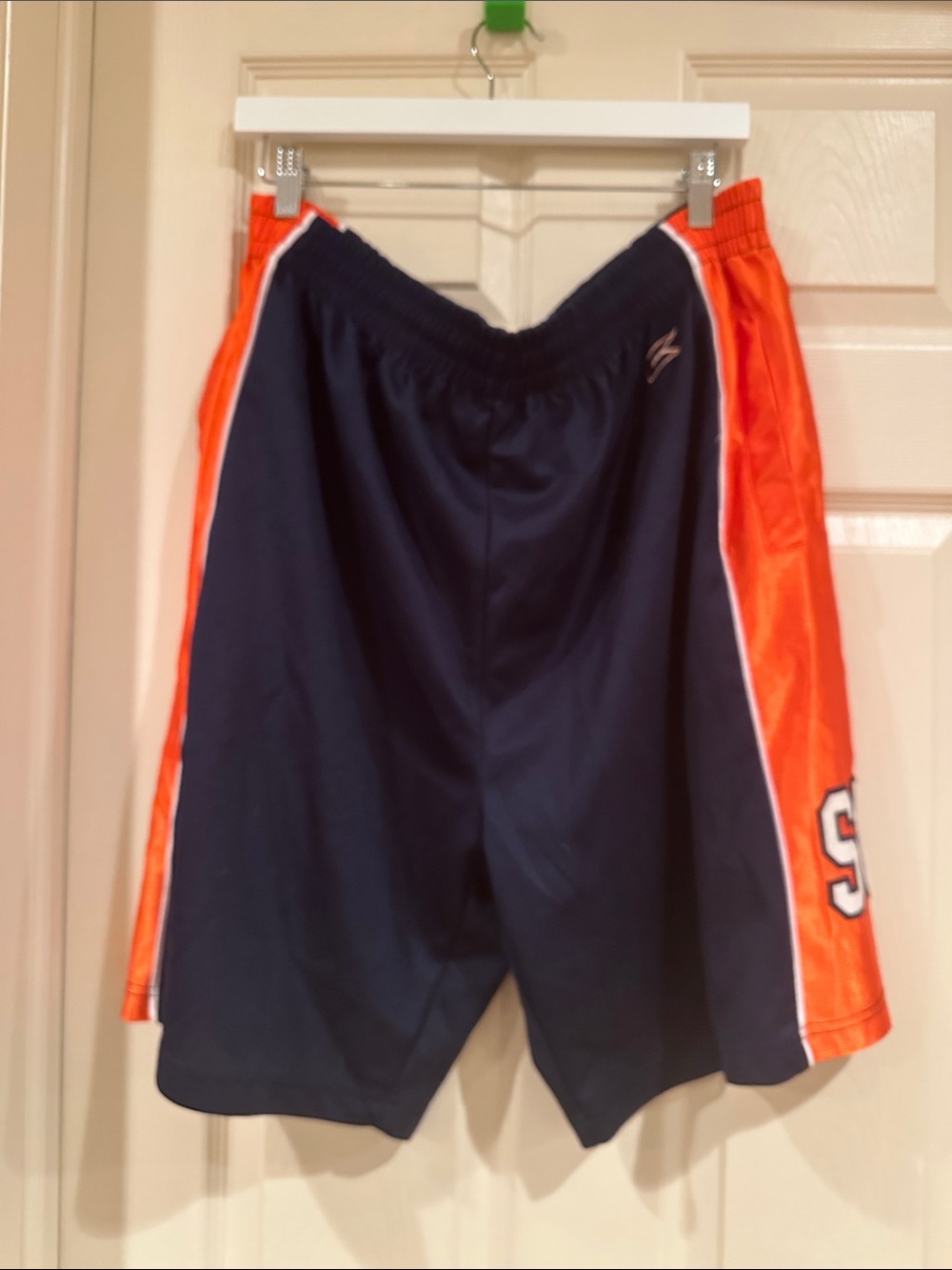 Men's Athletic SU Navy and Orange Basketball Shorts